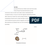 The Concept of A Fraction