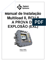 MNL de Instalação Multiload II, RCU II A PROVA DE EXPLOSÃO (EXL)