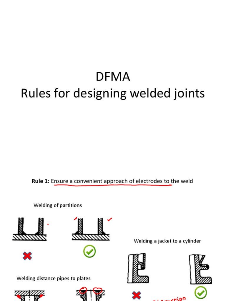 DFMA Rules For Welding PDF Construction Welding