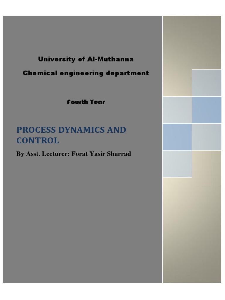 Process Dynamics and Control.. | PDF | Control Theory | Laplace Transform