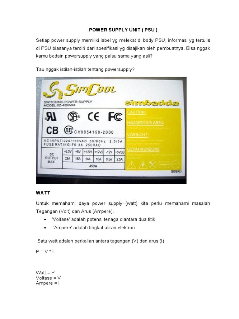 Psu 1 PDF