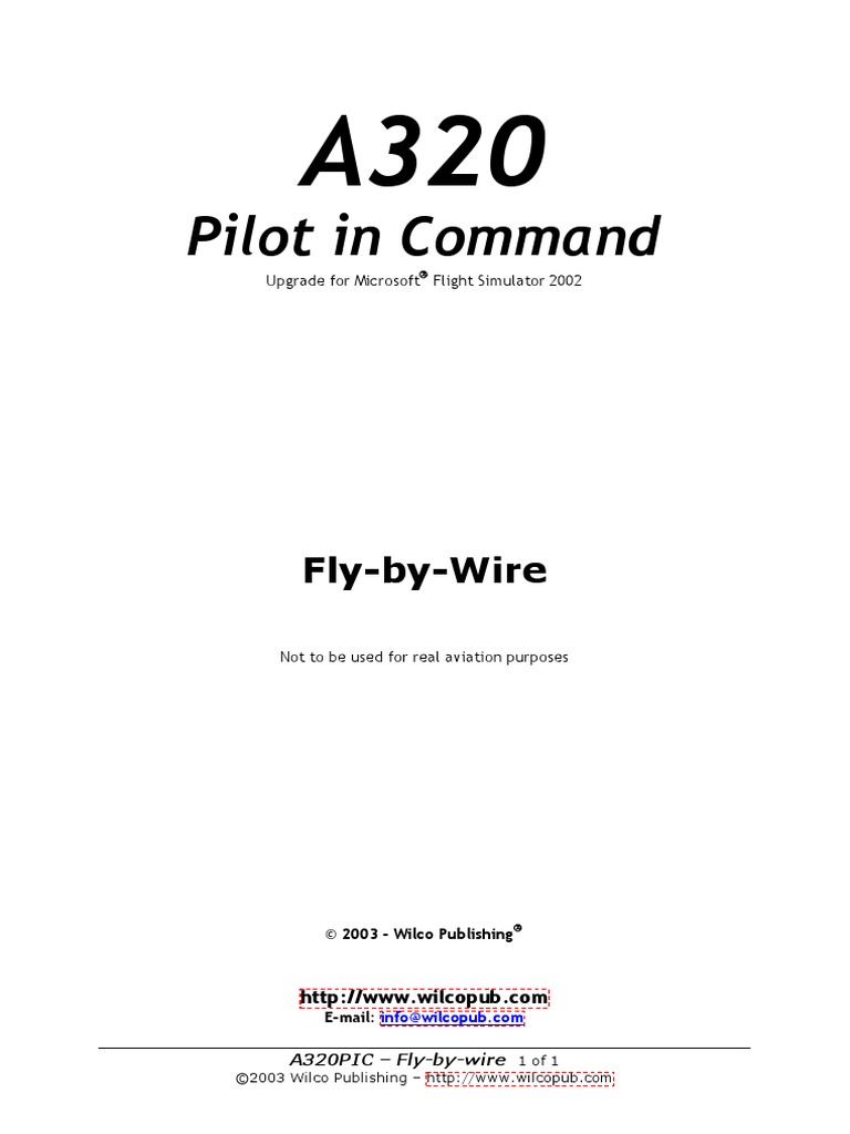 A320 Pic Fly by Wire PDF Aircraft Flight Control Surfaces