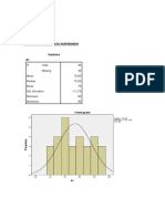 Analysis of experimental data and normality test