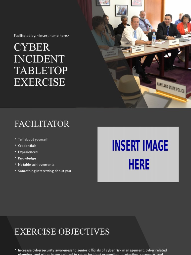 Table Top Exercise PDF Security Computer Security