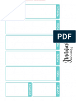 Bônus -  Planner Semanal