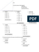 Performance Task 2.0 - Sequences and Series