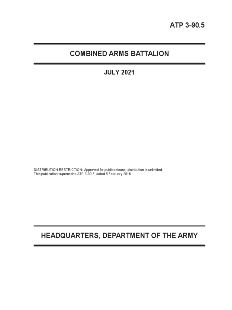 Atp 3 90 5 combined arms battalion 2021 pdf battalion