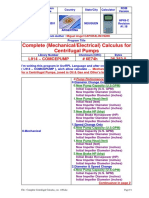 Elect.) Calculus For Centrifugal Pumps