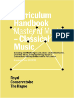 Curriculum Handbook MMus Classical Music 22 23