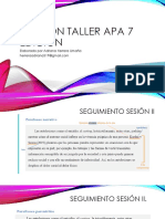 III Sesión Taller Apa 7 Edición