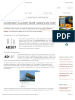 Construction Document Sheet Numbers and Order