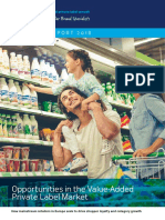 Opportunities in The Value-Added Private Label Market: Research Report 2018