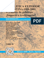 La Política Exterior Argentina 1998-2001