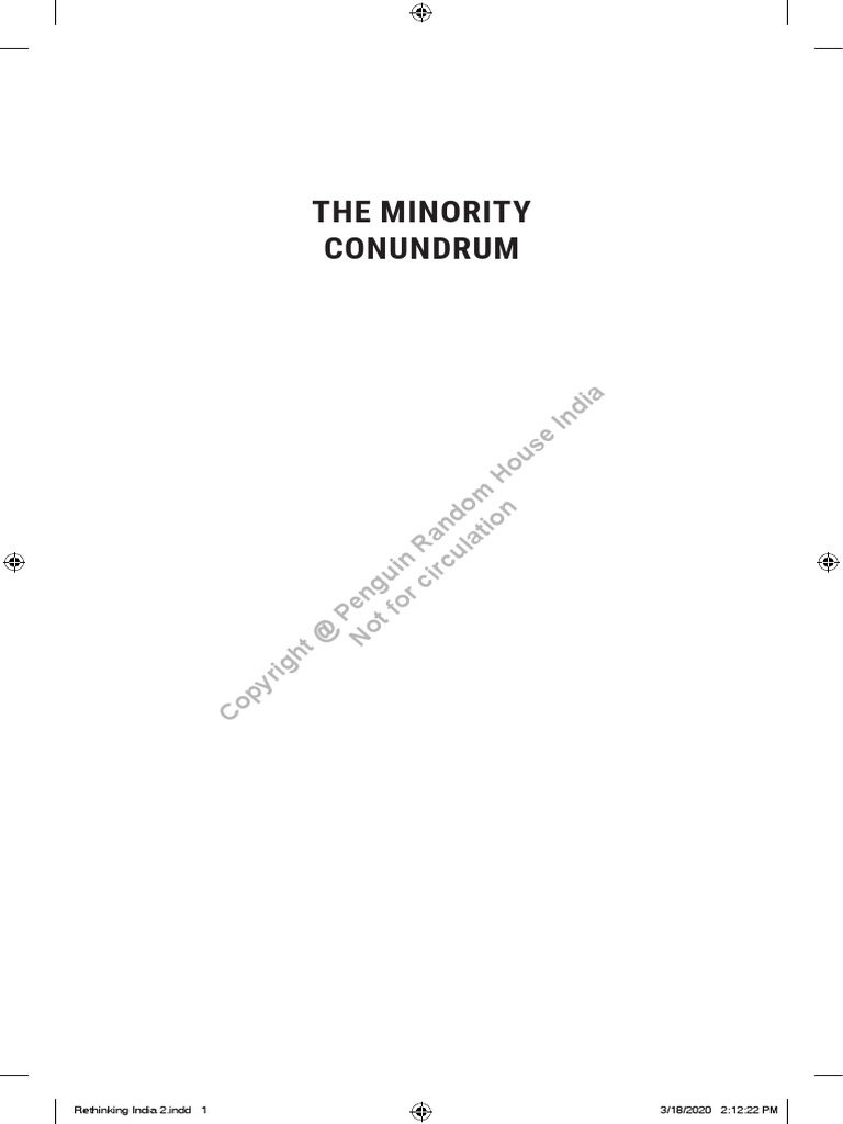 Minority Conundrum Text-Watermark | PDF | Jawaharlal Nehru | Religious ...