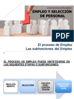 El Proceso de Empleo y Subfunciones de Empleo