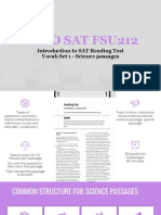 Soho Sat Fsu212: Introduction To SAT Reading Test Vocab Set 1 - Science Passages