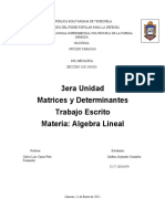 Matrices y Determinantes