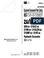 Equipment Parts Catalog Zaxis 200 5g Serial No 100001 Export