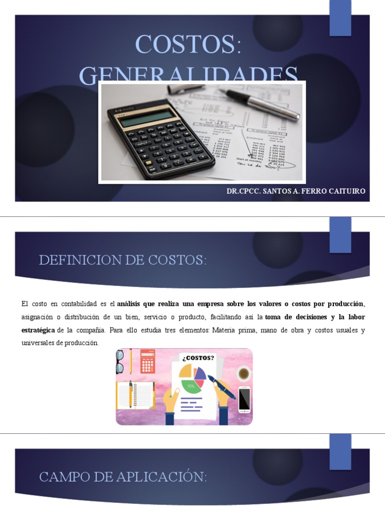 Análisis de Costos y Presupuestos | PDF | Costo | Contabilidad