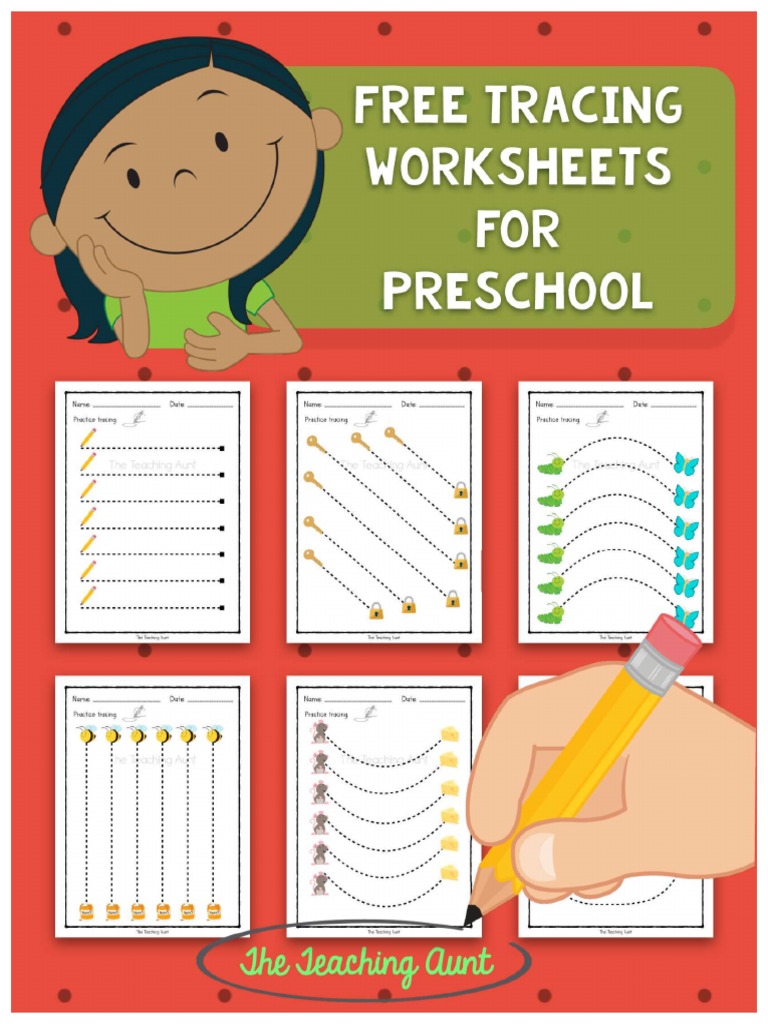 Tracing Worksheets For Preschool2 | PDF