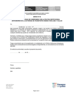 Anexo #02 Declaración Jurada de Compromiso Con La Politica Institucional Antisoborno de La Autoridad de Transporte Urbano para Lima Y Callao