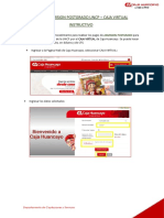 Instructivo Admision Posgrado Uncp - Caja Virtual Caja Huancayo PDF