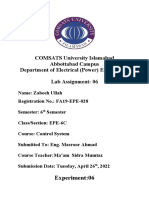 Lab # 6 Control System