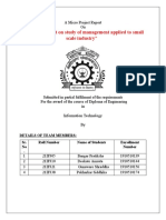 Prepare A Report On Study of Management Applied To Small Scale Industry