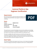 Professional Platform Ops Engineer Certification Detail Sheet - en