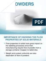 Importance of Flow Properties of Solid Materials