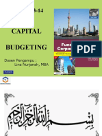 MK - Pertemuan 14 - Fundamental of Capital Budgeting