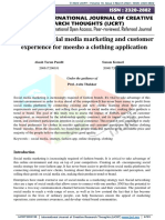 A Study On Social Media Marketing and Customer Experience For Meesho A Clothing Application