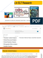 Data Analysis in ELT Research