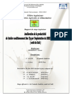 Amélioration de La Productivité de L'atelier Conditionnement Dan Up Par L'implantation Du MED À La Centrale Laitière (Unité de S