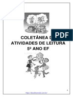 Coletânea de atividades de leitura para 5o ano