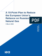 A 10-Point Plan To Reduce The European Union's Reliance On Russian Natural Gas