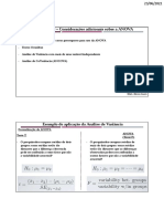 Considerações sobre a ANOVA