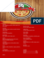 Carta Menu Rigatoni