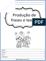 PRODUÇÃO DE FRASES e TEXTOS