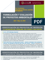 FORM. Y EVAL. de PROY. AMBIENTALES Modulo 1 - Definición Del Problema, Sus Causas y Sus Efectos - Planteamiento Del Proyecto