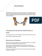 O abolicionismo e a luta contra a escravidão no Brasil