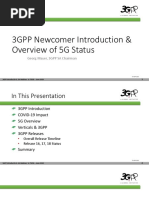 3GPP Newcomer Introduction & Overview of 5G Status: Georg Mayer, 3GPP SA Chairman