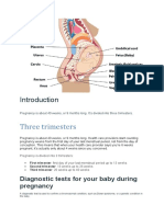 Three Trimesters: Diagnostic Tests For Your Baby During Pregnancy