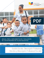 Manual para La Implementacion de Los Estandares de Calidad Educativa Editado