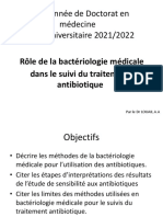 12 - Rôle de La Bacteriologie Dans Le Traitement Antibiotique