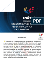 Situación Actual de Red de Fibra Optica en El Ecuador