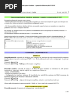 REDES Material Complementar COMANDOS para VISUALIZAR INFORMACOES TCP - IP