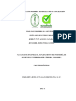 Conservación Por Frío, Regriferación y Congelación - Procesos Lácteos, 2022-2