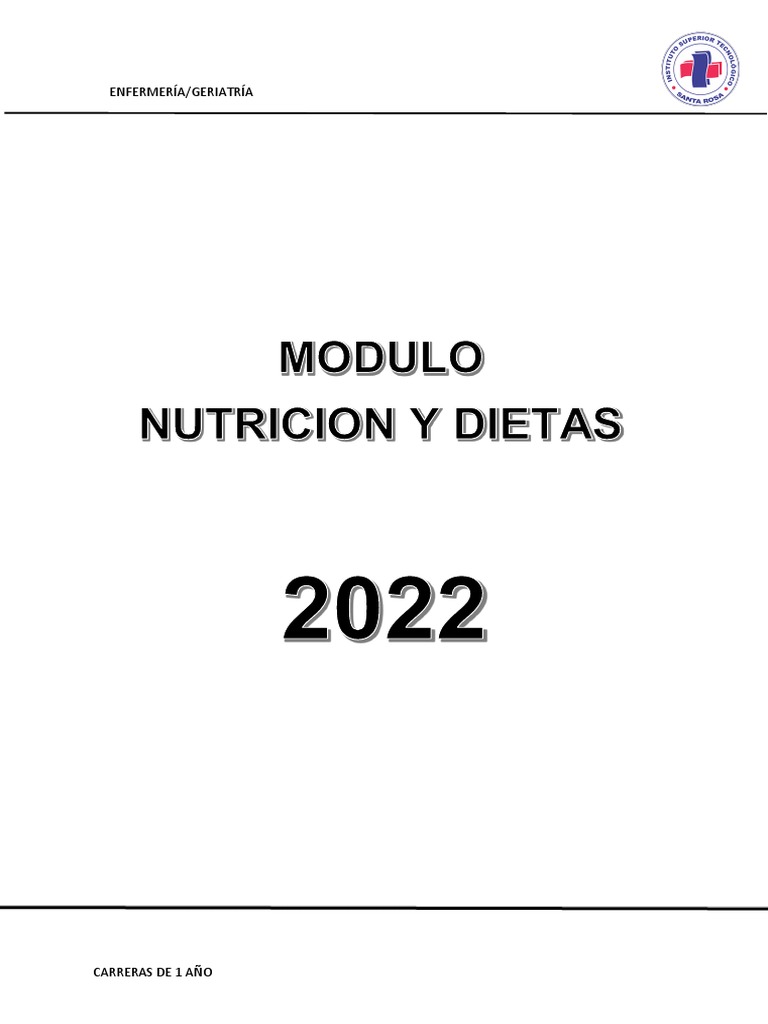 Módulo de Nutrición y Dietética | PDF | Dietético | Dieta