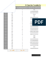 P-Chart For Varaible Sample Size: Date Inspected Number (N) Non-Confirming Number (NP) Proportion Non-Confirmong (P)